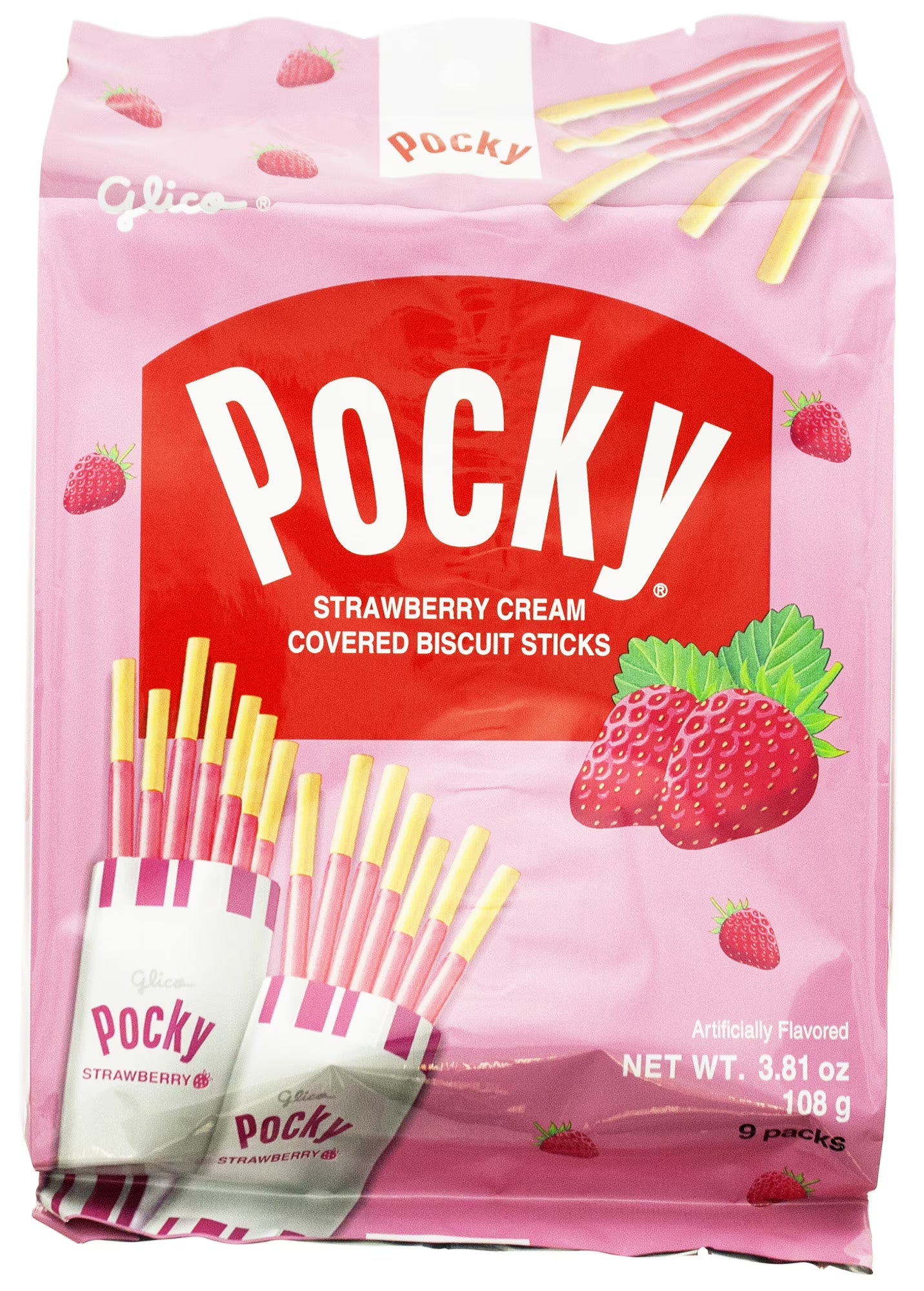 Pocky/ Strawberry 9 Pack