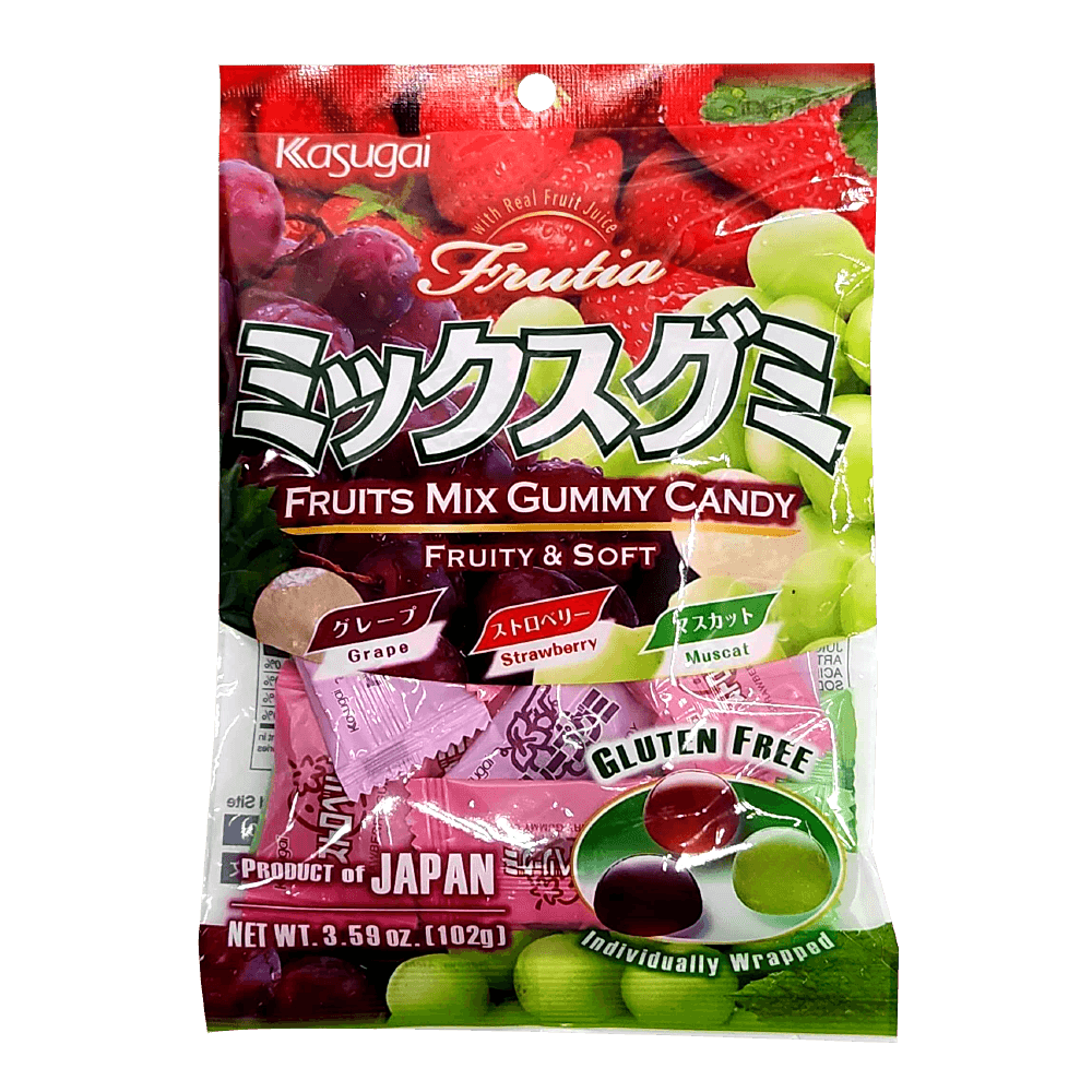 Kasugai Frutia | Fruits Mix Gummy Candy 3.59 oz (102g)