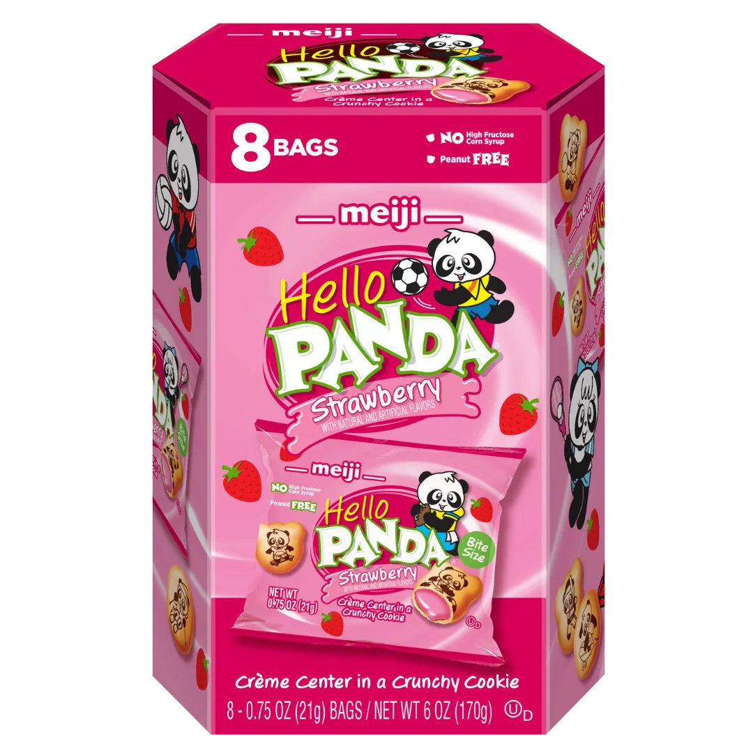 Meiji Hello Panda Strawberry 8pk 0.75 oz Multipack