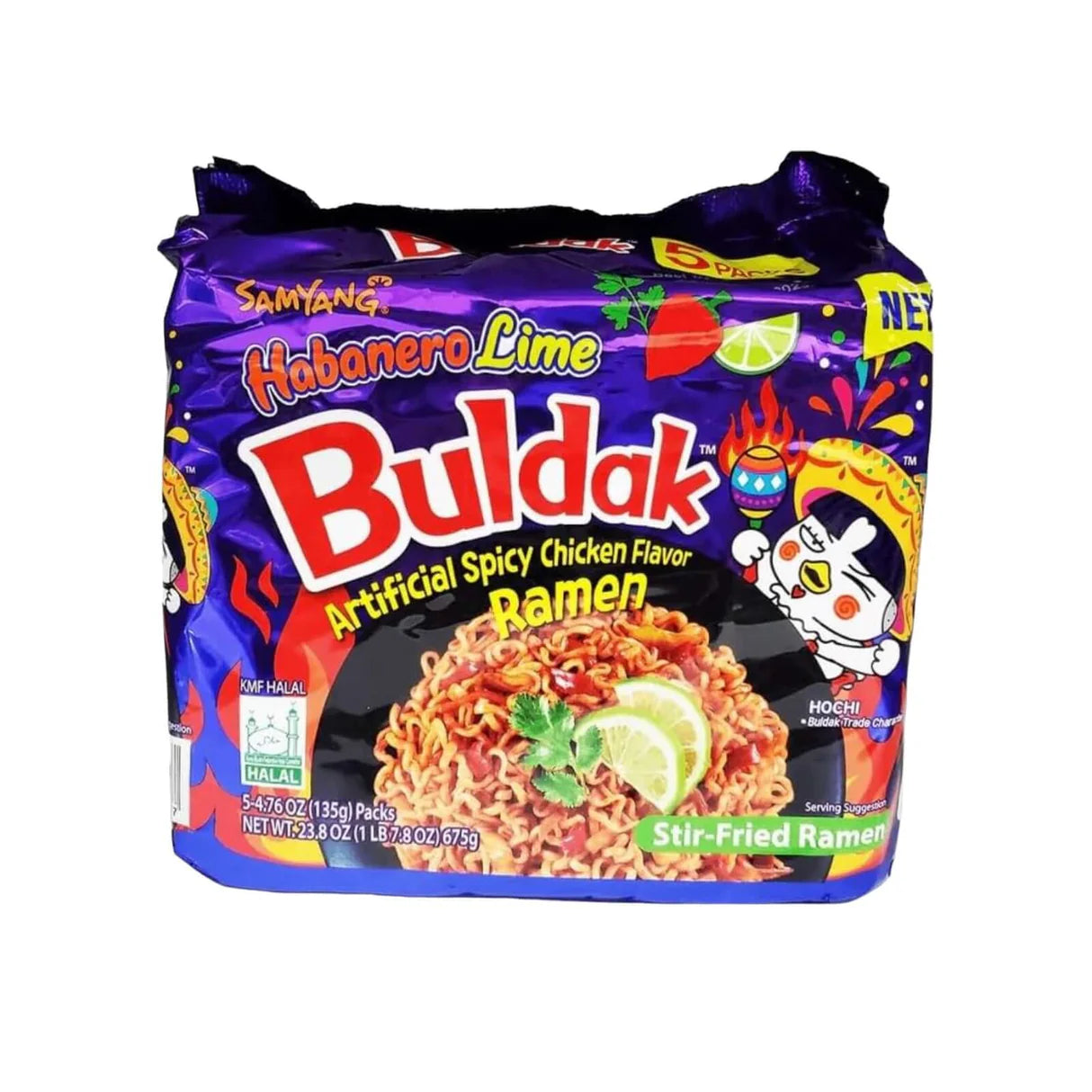 SY Artificial Spicy Chicken Flavor Ramen Habanero Lime (SINGLE)