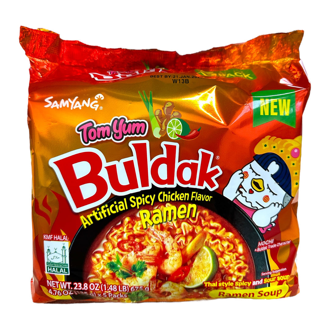 SY Spicy Chicken Flavor Ramen Tom Yum (SINGLE)