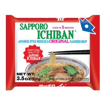 Sapporo Ichiban - Original Ramen Noodle Soup (3.5 oz) (100g) (Single)