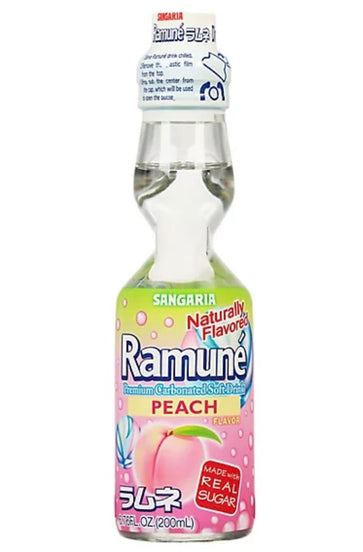 Sangaria Ramune Peach 6.76 fl oz (200mL)