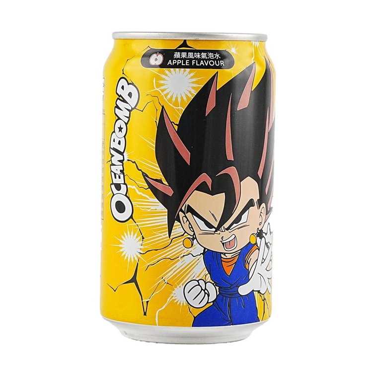 Ocean Bomb Dragon Ball Spakling Water - Apple Flavor, 11.1 fl oz (330ml) - VEGITO