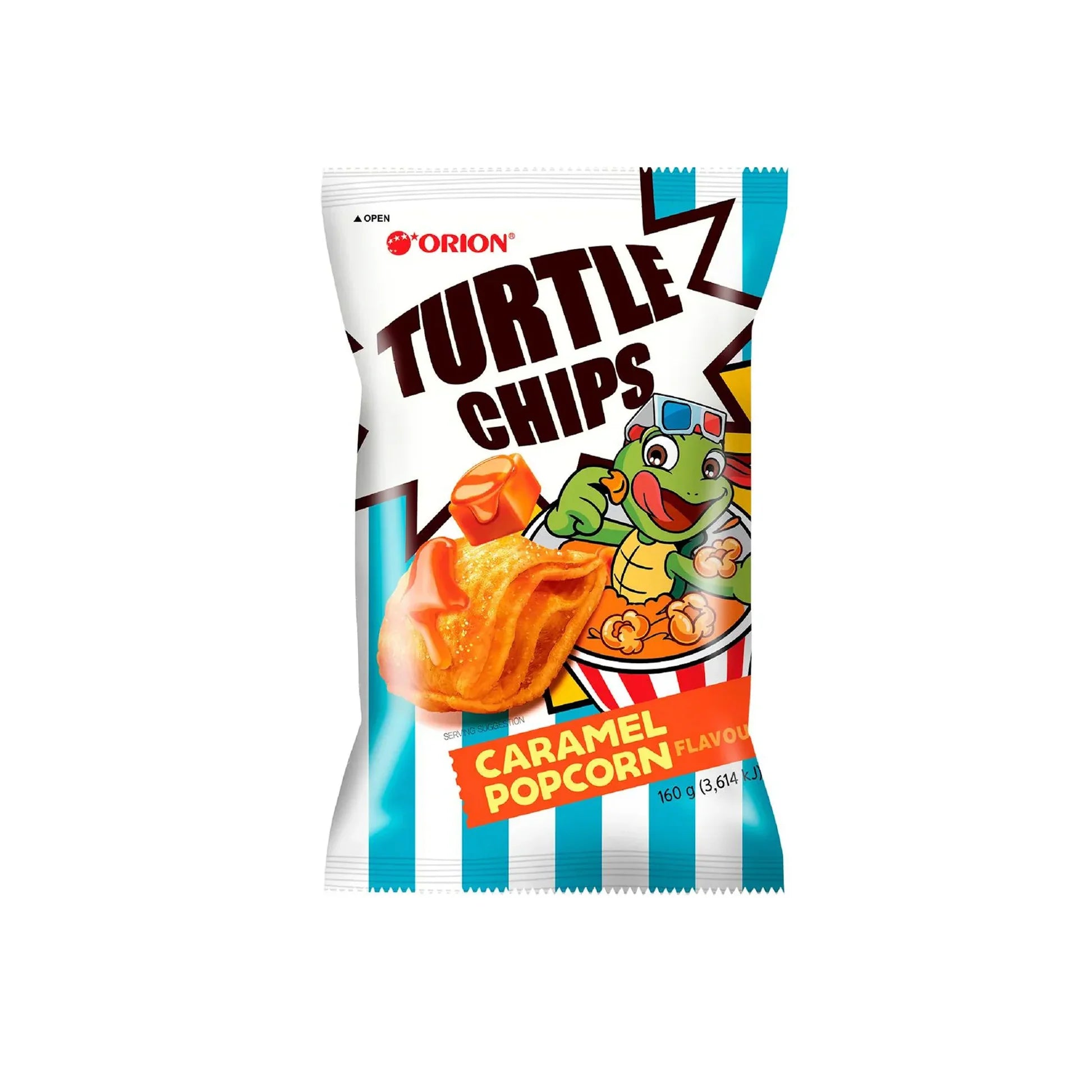 Turtle Chips Caramel Popcorn Flavor 5.6oz(160g)